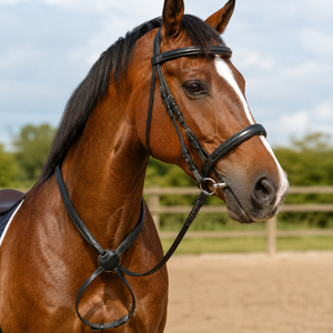 Bridon d'équitation en cuir pour cheval, confortable, réglable, pour l'entraînement, équipement équestre durable - Product Image 6