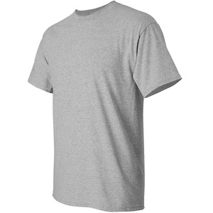 High Quality Cotton/Bamboo Fiber 240g American Size O-Neck Short Sleeve Men's T-Shirts Wholesale Custom Print Plus Size - Product Image 4