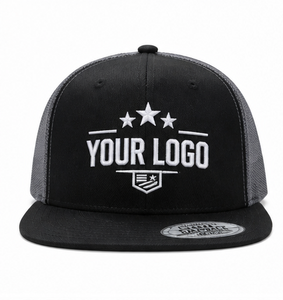 Gorra Trucker de Malla Premium con Visera Plana, Cierre Ajustable, Logotipo Personalizado, 6 Paneles, Estilo Retro Vintage, Streetwear, Hip Hop - Product Image 2