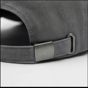 Gorra de Béisbol Gris con Logotipo Cursivo, Deportiva, para Mujer, Transpirable, Unisex, Ajustable, Premium, Superior A1 - Product Image 6