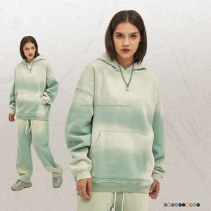 OEM 52% algodón 48% poliéster de gran tamaño en blanco Vintage desgastado piedra ácido lavado con capucha logotipo personalizado sudadera piedra lavado sudaderas con capucha - Product Image 2