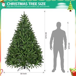 Albero di Natale Artificiale Premium Non Illuminato da 210 cm con 2231 Punte di Rami e Supporto in Metallo, Facile da Montare - Product Image 3