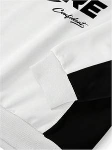 เสื้อสเวตเชิ้ตผู้ชายทรงโอเวอร์ไซส์ ปักลาย ผ้าฝ้าย 100% สำหรับฤดูหนาว เป็นมิตรกับสิ่งแวดล้อม คอกลม แขนยาว แฟชั่น - Product Image 5