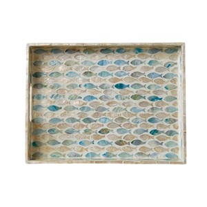 Plateau de service de luxe en nacre, fait main, incrusté de coquillages, plateau décoratif pour la maison, l'hôtel, le restaurant, pour le service et les cadeaux - Product Image 3
