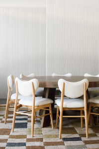 Allister Round <b>Table</b> Handcrafted Solid <b>Wood</b> Circular <b>Rustic</b> <b>Dining</b> <b>Table</b> with Contemporary Organic Modern Design and Elegant - Product Image 5