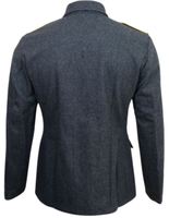 Veste Tunique en Laine pour Homme, Hiver, Unie, Lavée, Épaisse, Uniforme Historique, Col Rabattu, Reproduction Allemande, Vintage, Tunique de la Seconde Guerre Mondiale