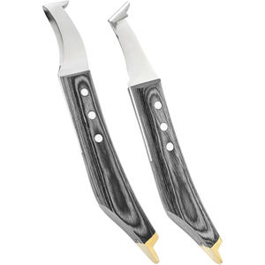 Cuchillos para pezuñas de alta calidad con mango de madera, bajo MOQ, precio razonable, para uso veterinario en caballos - Product Image 1
