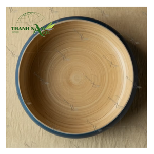 Tazones de Bambú Ecológicos Hechos en Vietnam, D30cm, Multicolor, Desechables, para Servir Ensaladas, Uso Doméstico, Fiestas Clásicas, Thanh - Product Image 1
