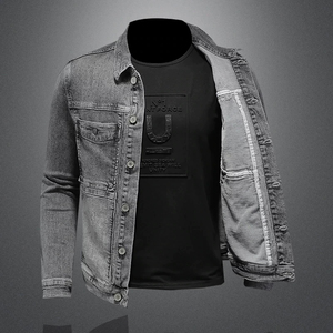 Fournisseurs de vêtements en denim de haute qualité, fabricants de vestes en tissu de coton, lavage pigmenté, OEM personnalisé pour hommes - Product Image 4