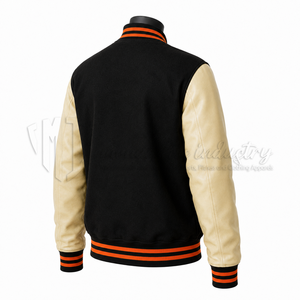 Chaqueta Varsity de Béisbol Unisex, Resistente al Viento, Transpirable, Ecológica, con Letras Bordadas, Personalizable con Etiqueta Privada - Product Image 5