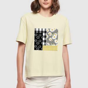 Camisetas de algodón orgánico de primera calidad, camisetas rosas suaves y sólidas, camisetas de manga corta ligeras con estampado redondo, camisetas informales holgadas para mujer - Product Image 5