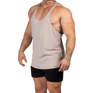 Wholesale OEM ODM <b>Men</b> Stringer Tank Tops Custom Lightweight Sleeveless Gym <b>Singlets</b> Fitness Training Apparel Supplier Premium - Product Image 3