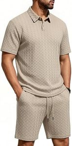Conjunto de Ropa Casual para Hombre, Camiseta y Pantalones Cortos de Algodón Suave y Transpirable, Fábrica OEM ODM - Product Image 4
