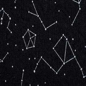 NEXTEX Sweat à capuche unisexe Constellation Star noir et blanc en molleton de coton doux et chaud avec motif graphique - Product Image 5