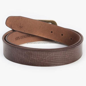 Fournisseur indien de ceinture décontractée en cuir pleine fleur pour hommes ceinture tissée en cuir véritable peau de vache pour hommes avec boucle en alliage - Product Image 5