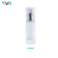 (SAMPLE) Flacon pompe sans air rond blanc en PP de 25 ml/30 ml/50 ml avec pulvérisateur, fournisseurs de flacons cosmétiques pour shampoing (Série AIRB)