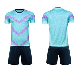 Maillot de football unisexe personnalisé de haute qualité, nouvelle arrivée, respirant, léger, uniforme de football à manches courtes, logo personnalisé, clubs, équipes - Product Image 1