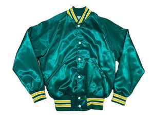 Parches bordados personalizados Varsity chaquetas 100% poliéster azul satén seda Universidad chaqueta de béisbol - Product Image 1