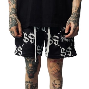 Pantalones cortos de gimnasio para hombre con logotipo personalizado, pantalones cortos de chándal de malla de verano sublimados para deportes, jogging, natación, uso en la playa - Product Image 3