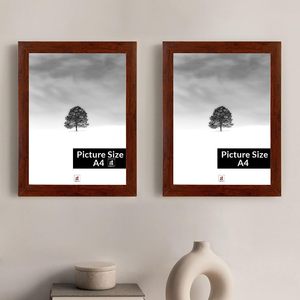 Solid Wood Rectangular Photo <b>Frame</b> <b>with</b> UV Printing & Silk Screen Printing Handmade Wall <b>Mount</b> Durable Classic - Product Image 5