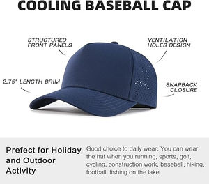 Gorra de Béisbol Ajustable con Logo Personalizado para Hombre, Corte Láser, Transpirable, Ventilada, de Alto Rendimiento, Duradera y de Alta Calidad - Product Image 6