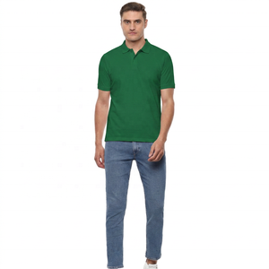 Polo de Manga Corta Blanco para Hombre, Color Sólido, Algodón, Casual, Transpirable, Corte Regular, Tejido de Punto - Product Image 2