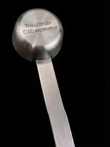 Cuillère à thé jetable en acier inoxydable 6,5 pouces, finition miroir de haute qualité, couverts de mariage - Product Image 2