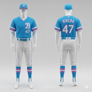 Uniforme de Béisbol Profesional Personalizado, Transpirable, de Secado Rápido, Impreso, 100% Poliéster, Logotipo Personalizado, Duradero y Cómodo - Product Image 3