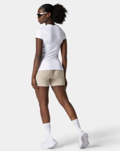 เสื้อยืดผู้หญิงทรงเข้ารูป ผ้าฝ้าย สไตล์ลำลอง สตรีทแวร์ ปักโลโก้ แขนเสื้อแบบแร็กแลน สีขาว พิมพ์ลาย ปักลาย ปรับแต่งได้ - Product Image 5