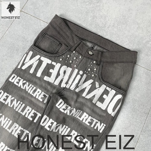 HONEST EIZ Jean en denim coupe droite pour femme, respirant, taille haute, longueur intégrale, style vintage, écologique, séchage rapide, automne - Product Image 4