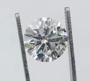 Diamant de laboratoire Luxeshine certifié IGI 5,02 carats taille brillant couleur E, couleur fantaisie vive, excellente taille, pierre libre pour bijoux - Product Image 1