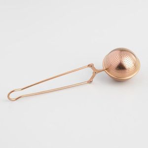 Wholesale Price Brass Ball Tea Infuser Metal Loose Leaf Strainer Reusable Minimalist Design for Tea Brewing FOR SALE - Product Image 5