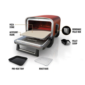 100% NEW Woodfire OO101UK <b>Electric</b> Outdoor Oven - Brown & Silver Outdoor <b>Electric</b> Roaster Oven, Pizza Oven & <b>BBQ</b> Smoker - Product Image 1