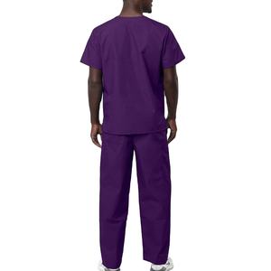 Combinaisons de blouses médicales unisexes de haute qualité, écologiques, avec logo personnalisé, en toile de couleur unie, taille personnalisée pour l'hôpital - Product Image 2