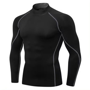 Men's Sleeveless <b>Black</b> Printed Breathable Eco-Friendly Quick Dry <b>Compression</b> Rash Guard <b>Shirt</b> Polyester/Nylon Top for Adults - Product Image 5