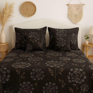 Grand Comfort Living Grace: Eleva tu Ropa de Cama a un Nivel Superior |   Juego de Ropa de Cama de 5 Piezas, Tamaño Grande |   Fundas de Almohada Acolchadas con Cierre |   Cojines - Product Image 1
