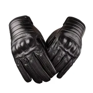 Custom Full-Finger Leather Windproof Breathable Quick Dry <b>Touch</b> <b>Screen</b> Motorcycle Racing <b>Gloves</b> Adults Non-Slip Wear-Resisting - Product Image 2
