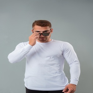 Sudadera Personalizada de Invierno 100% Algodón Jersey, 350 GSM, Cuello Redondo, Estilo Urbano, para Impresión Digital, Servicio OEM, Ecológica - Product Image 2