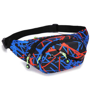 Riñonera Unisex de Nailon con Camuflaje, Múltiples Bolsillos, Cierre de Cremallera Impermeable, para Senderismo, Viajes, Ciclismo y Uso Diario - Product Image 1