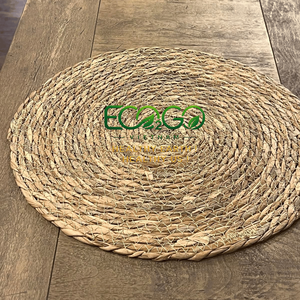Wholesale Eco-Friendly Handwoven Natural Sedge Seagrass Placemat Solid Reusable Wedding Dining Table <b>Mat</b> Custom Size Made - Product Image 1