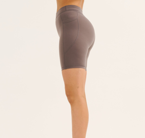Shorts de cycliste taille haute en nylon pour femme avec poches, séchage rapide, compression, pantalon de sport, leggings personnalisés push-up pour le yoga et l'entraînement - Product Image 3