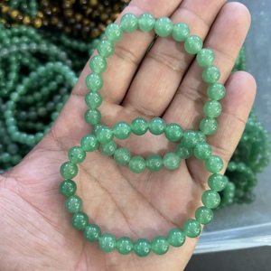 8 mm Natural Green Aventurine Beaded <b>Bracelet</b> Elastic Healing Crystal <b>Bracelet</b> Lucky Wealth Stone Stretch For Unisex Wholesale - Product Image 6