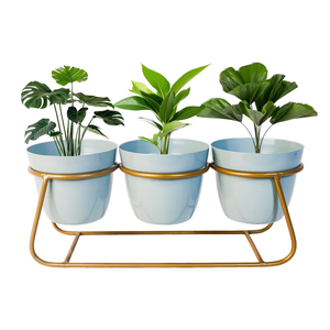 Macetero Artístico de Metal con Soporte de Hierro, Moderno y Decorativo para Plantas de Interior, Elegante Maceta Elevada para Flores - Product Image 3