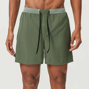 Shorts Deportivos para Hombre, Diseño con Cordón en la Cintura, Tallas Grandes, Shorts Lulemon 2 en 1 para Correr, Entrenamiento y Deporte - Product Image 1