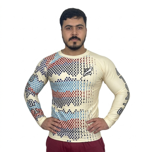 เสื้อแรชการ์ดแขนยาวขายส่ง ป้องกันแสงแดด เสื้อแรชการ์ดแขนยาวสำหรับผู้ชาย ระบายอากาศได้ดี ออกแบบเองได้ - Product Image 4