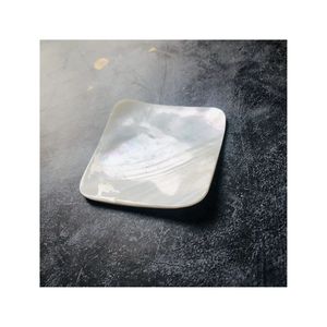 Plato Vintage de Nácar: Plato Iridiscente para Servir Caviar, Cuadrado y Redondo de 10cm y 13cm, Disco de Nácar, ¡Gran Venta 2026 para Fiestas! - Product Image 4