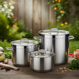 Pentola Chef-Luxe con coperchio da 8 litri in acciaio inossidabile per zuppe e brodo - Product Image 4