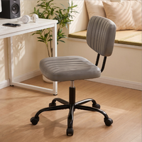 Table de toilette en cuir PU noir, chaise de bureau pour jeunes, salle d'étude pour étudiants, chambre familiale