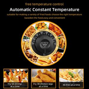 Friggitrice Commerciale in Acciaio Inossidabile da 8.5QT/8L con Capacità Totale di 12.5qt/11.8l e Design a Vasca Singola - Product Image 5