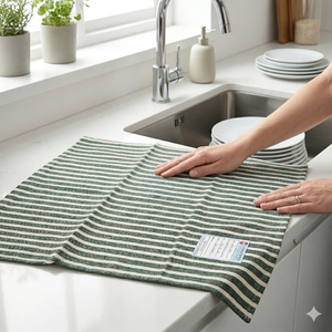 Paño de Cocina de Algodón Tejido al por Mayor, de Secado Rápido, Altamente Absorbente, sin Pelusa, Grado Comercial, para Restaurante - Product Image 5